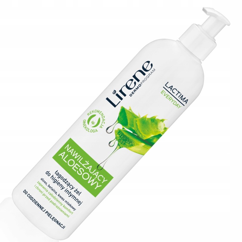 Łagodzący żel do higieny intymnej NAWILŻAJĄCY ALOESOWY 350ml LIRENE