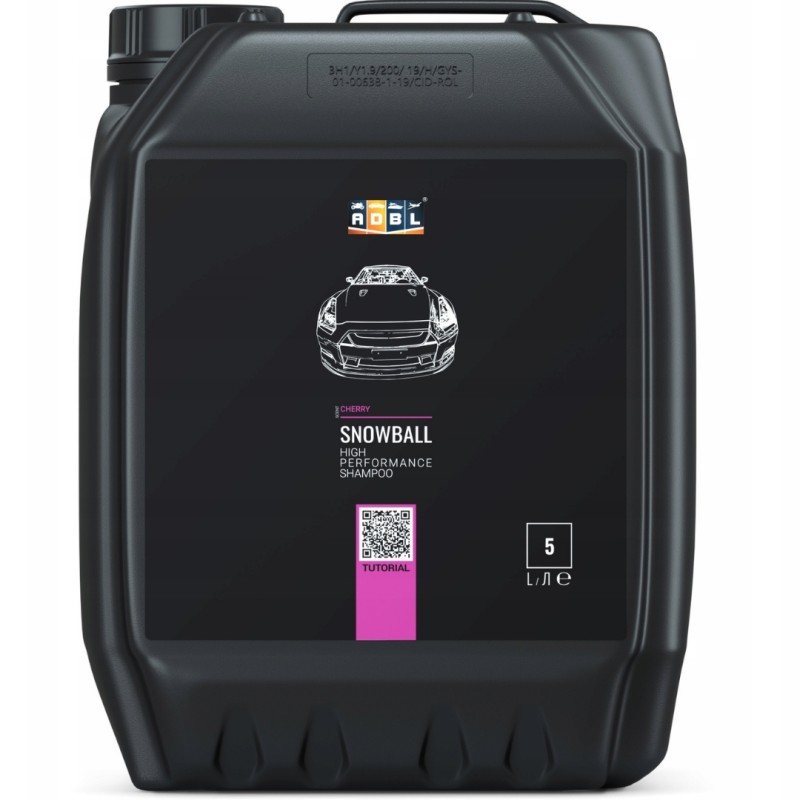 Mocno skoncentrowany neutralny szampon samochodowy Snowball 5L ADBL
