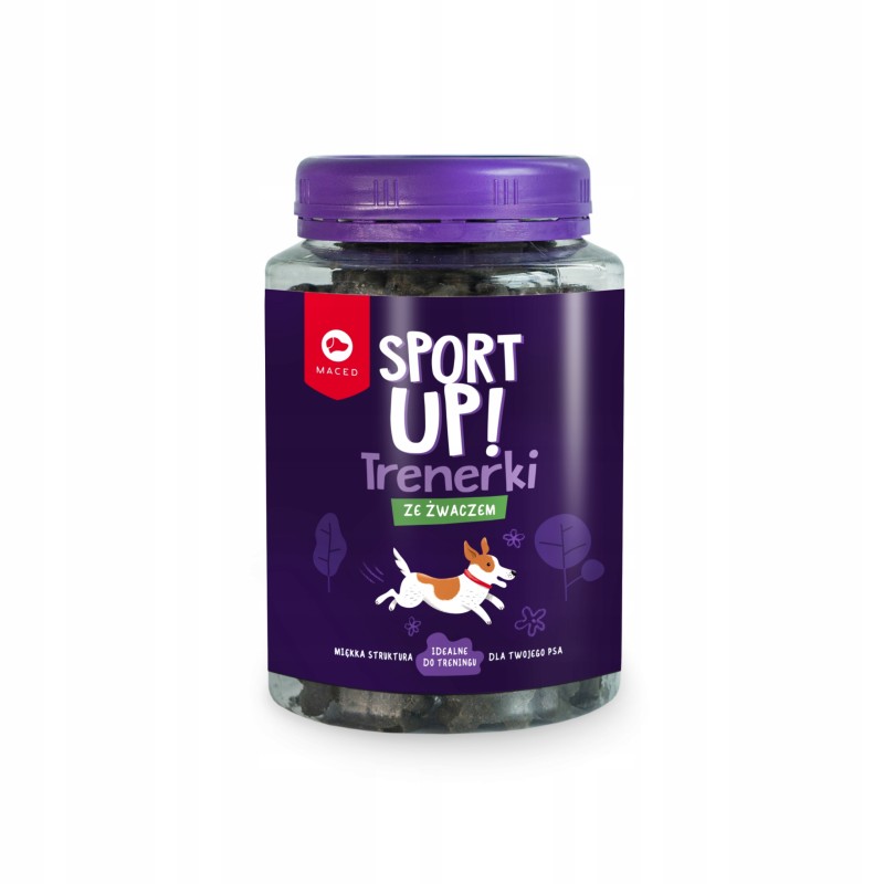 Treserki trenerki mięsne kosteczki ze żwaczem przysmak dla psa SPORT UP! 300g MACED