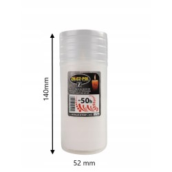 Zestaw wkłady do zniczy parafinowe 5 sztuk 14cm 50h ZNICZPOL